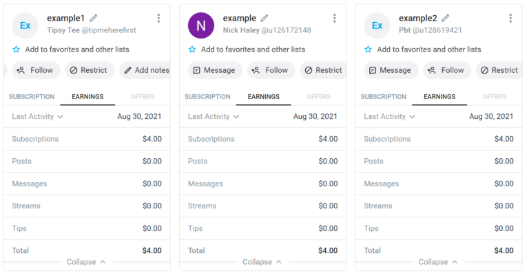 OnlyFans shows creators user payment amounts so they can track their best s...